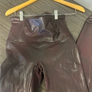 Spanx Faux Leather Wine/Purple